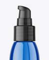 Blue Plastic Airless Bottle Mockup