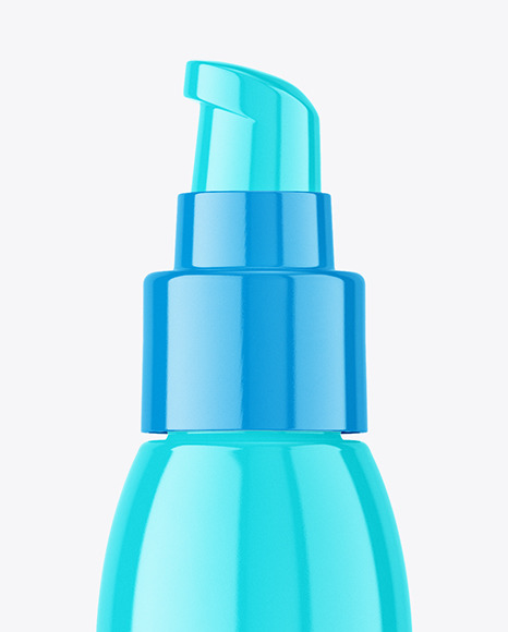 Glossy Plastic Airless Bottle Mockup