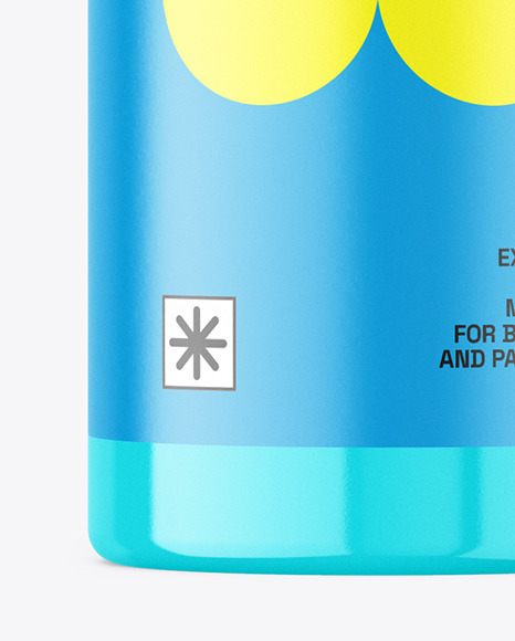 Glossy Plastic Airless Bottle Mockup