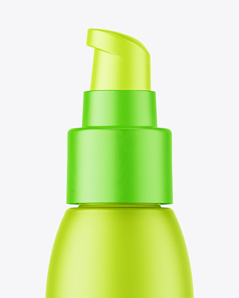 Frosted Plastic Airless Bottle Mockup Frosted Plastic Airless Bottle Mockup