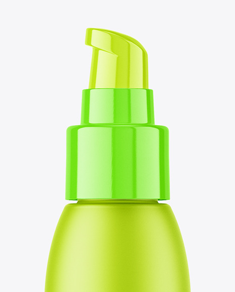 Frosted Plastic Airless Bottle Mockup Frosted Plastic Airless Bottle Mockup