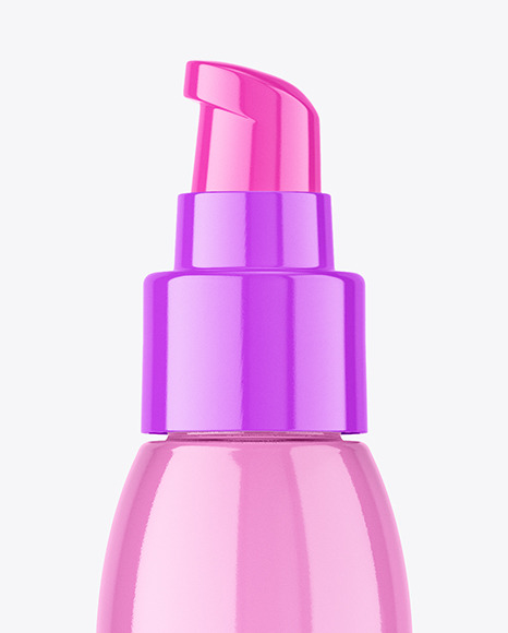 Clear Plastic Airless Bottle Mockup Clear Plastic Airless Bottle Mockup