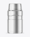 Metallic Thermo Bottle Mockup