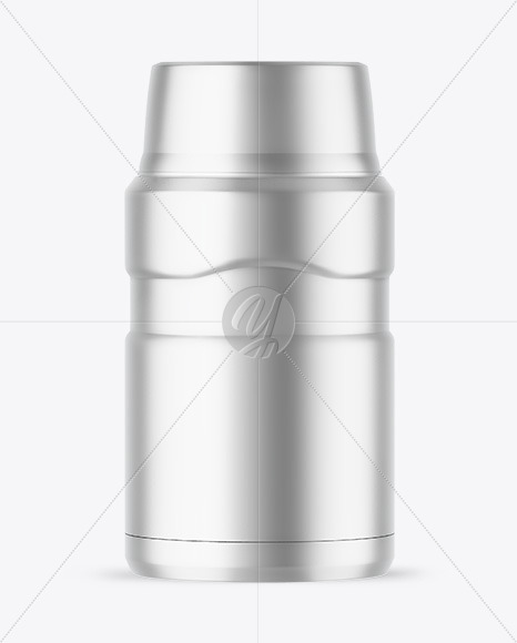 Matte Metallic Thermo Bottle Mockup