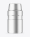 Matte Metallic Thermo Bottle Mockup