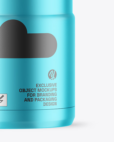 Matte Metallic Thermo Bottle Mockup