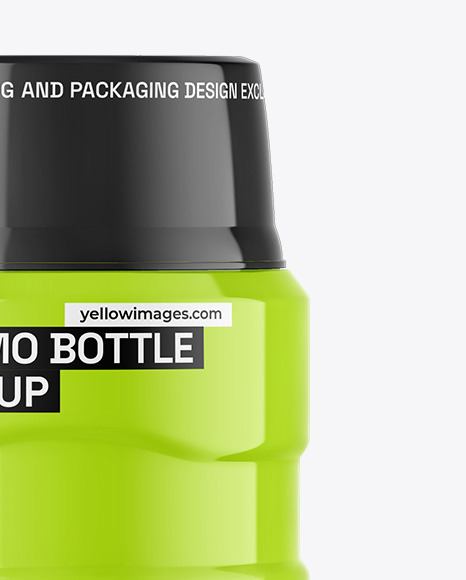 Glossy Thermo Bottle Mockup