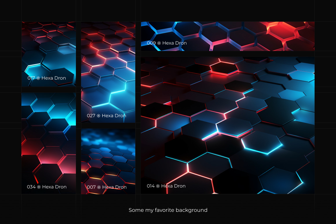 Hexa Dron ❊ Background Set