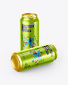 Two Aluminium Cans Mockup