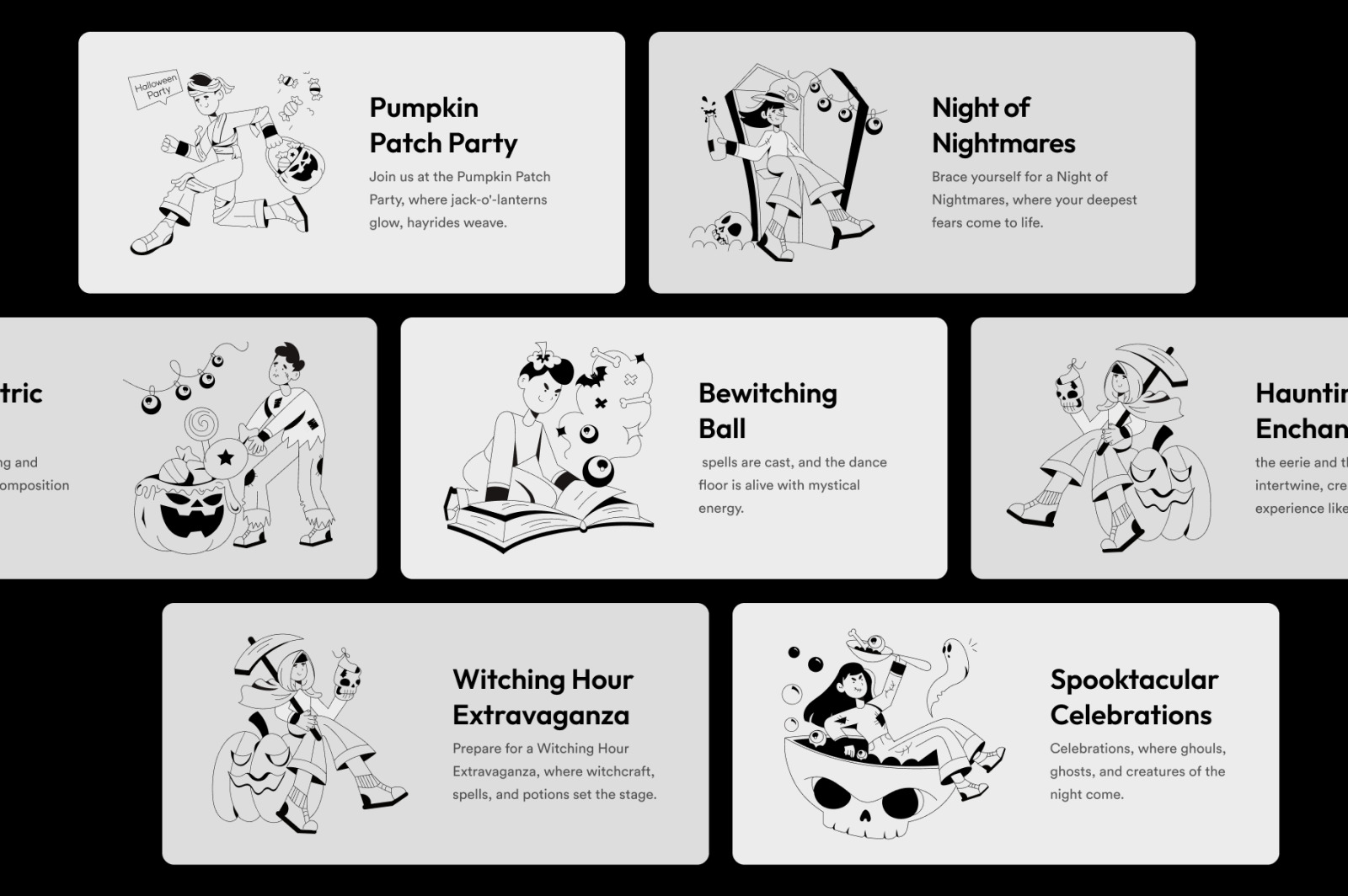 Animated Halloween Illustration Set Animated Halloween Illustration Set
