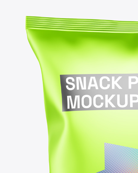 Matte Metallic Snack Pack Mockup