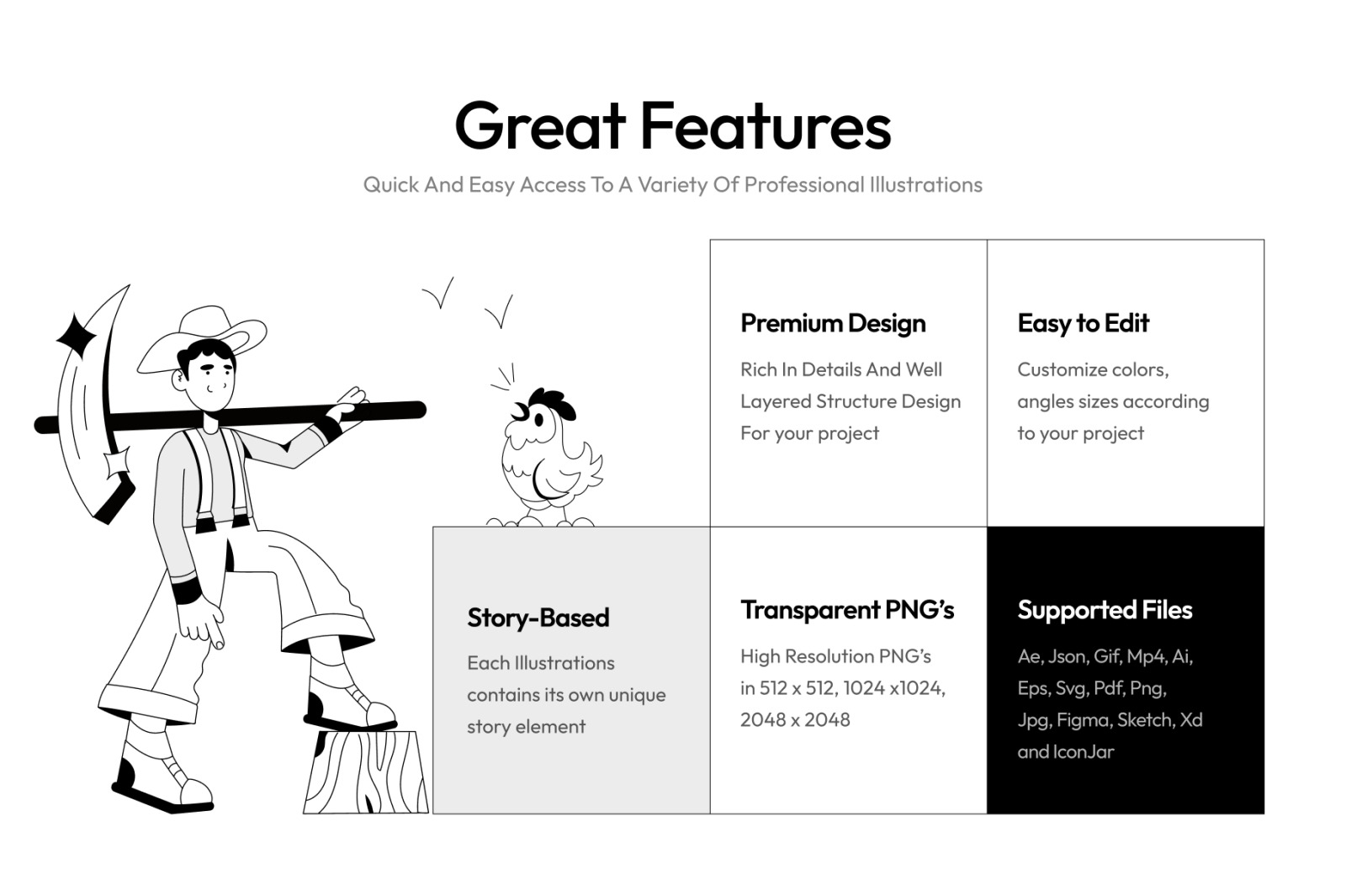 Animated Farm Illustration Set