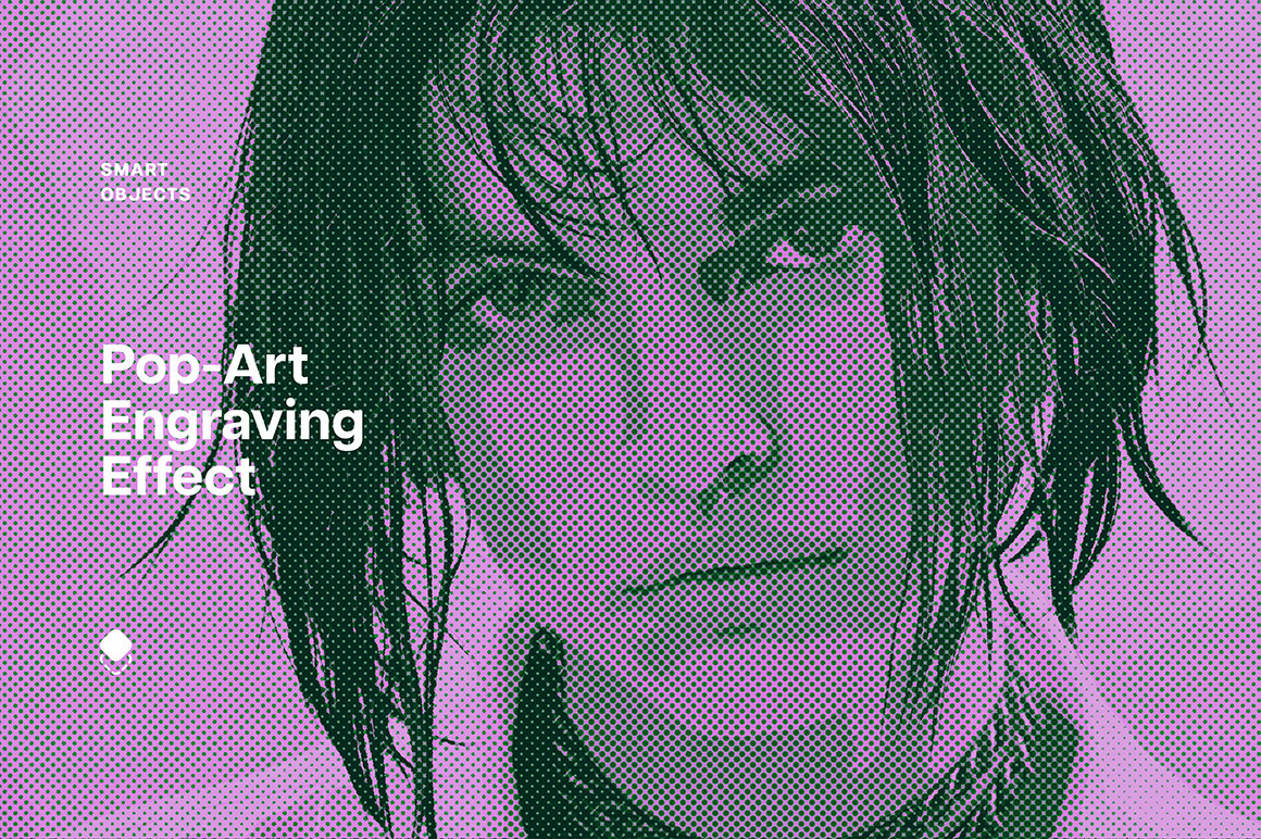 Pop-Art Engraving Photo Effect Pop-Art Engraving Photo Effect