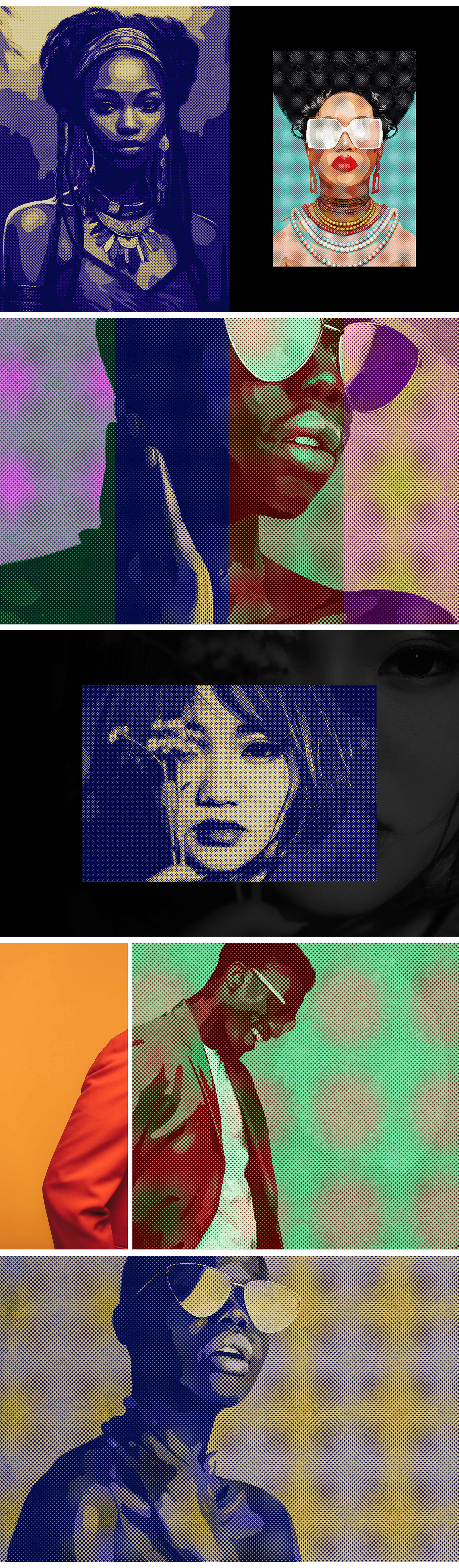 Pop-Art Engraving Photo Effect Pop-Art Engraving Photo Effect