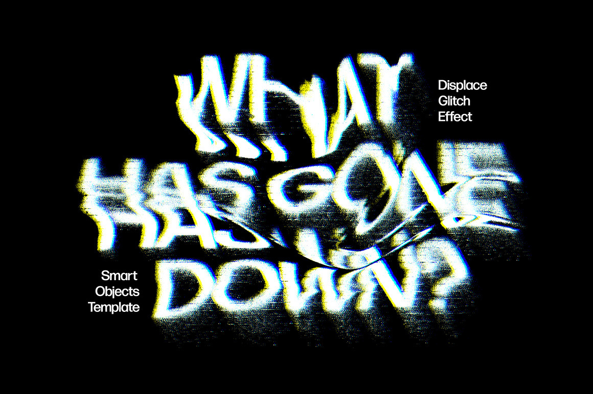 Displacement Glitch Text Effect Displacement Glitch Text Effect
