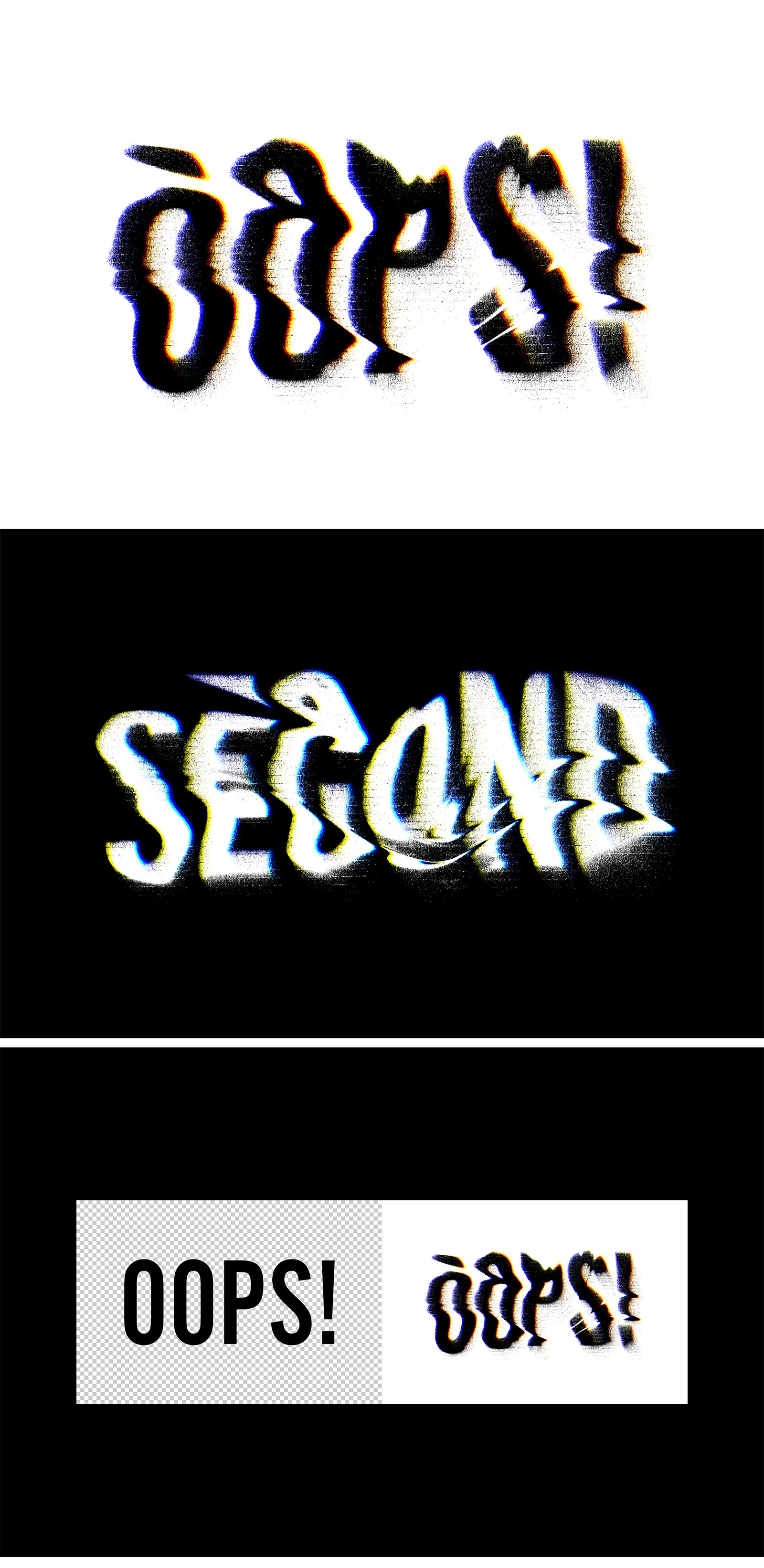 Displacement Glitch Text Effect Displacement Glitch Text Effect