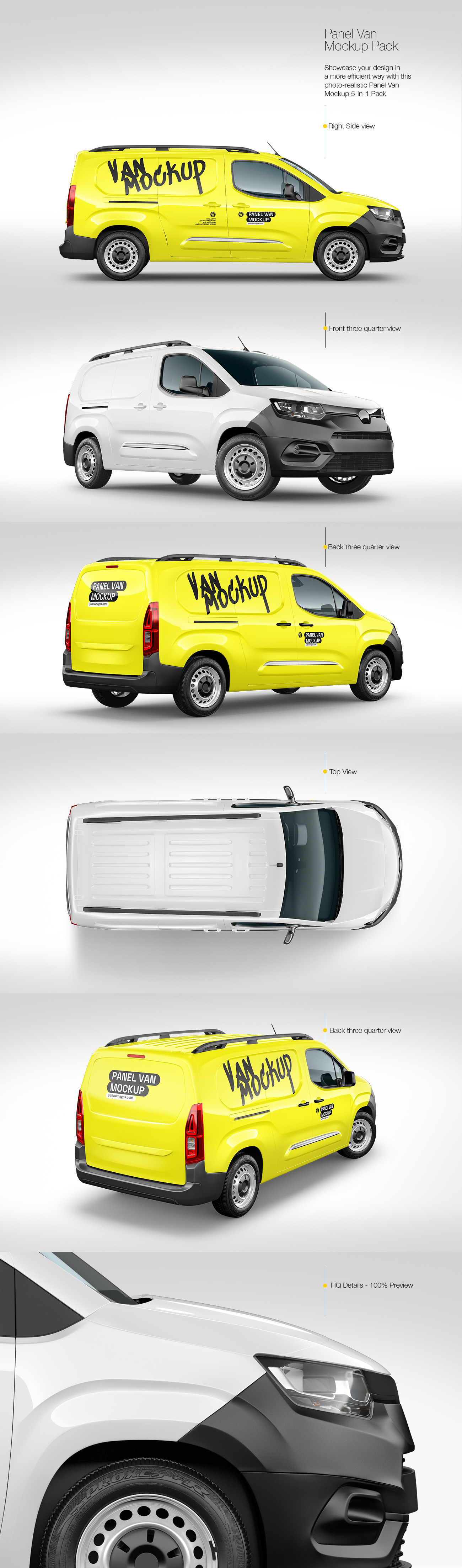 Panel Van Mockup Pack