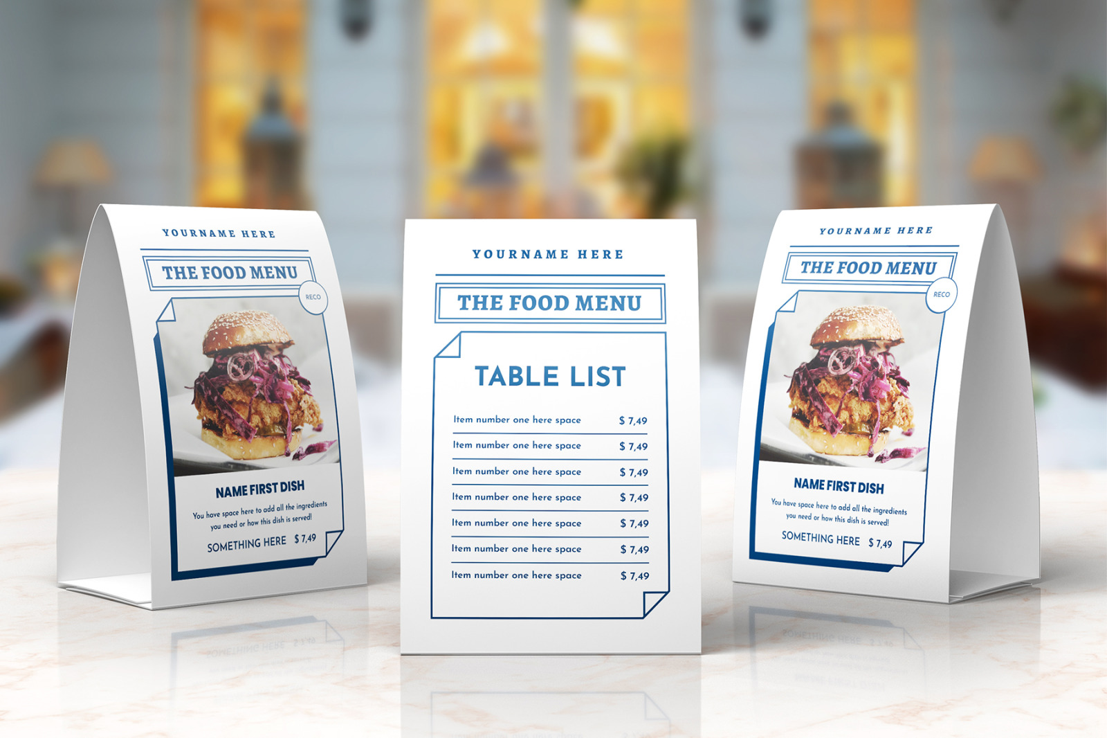 Boxes Food Menu Full Stationery Identity