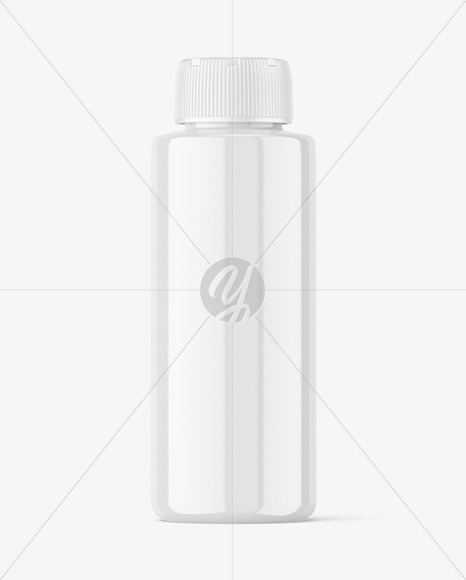 Glossy Plastic Bottle Mockup