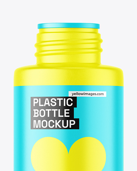 Matte Plastic Bottle Mockup