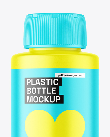 Matte Plastic Bottle Mockup