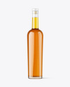 Clear Glass Whiskey Bottle Mockup