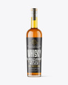 Clear Glass Whiskey Bottle Mockup