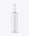 Frosted Glass Vodka Bottle Mockup