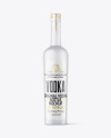 Frosted Glass Vodka Bottle Mockup