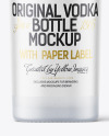 Frosted Glass Vodka Bottle Mockup