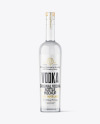 Clear Glass Vodka Bottle Mockup Clear Glass Vodka Bottle Mockup