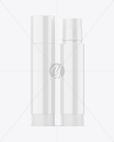 Glossy Lip Balm Tubes Mockup