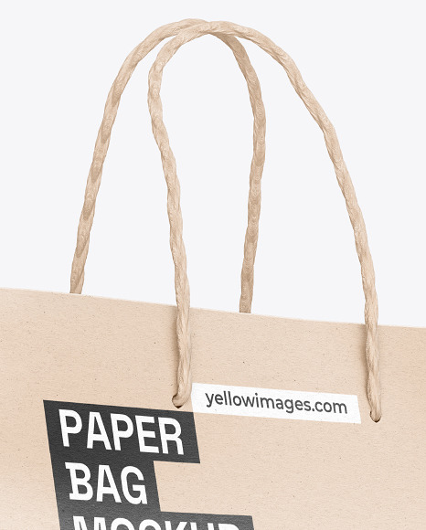 Kraft Paper Bag Mockup