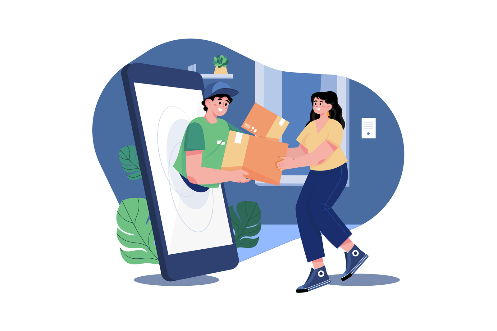 M462_Parcel Delivery Illustration Pack