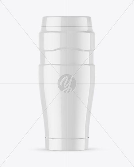 Glossy Thermo Bottle Mockup