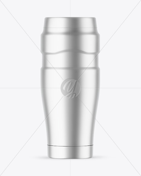 Matte Metallic Thermo Bottle Mockup