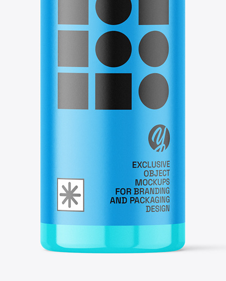 Glossy Plastic Airless Bottle Mockup