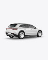 Electric Luxury SUV Mockup - Back Half Side View