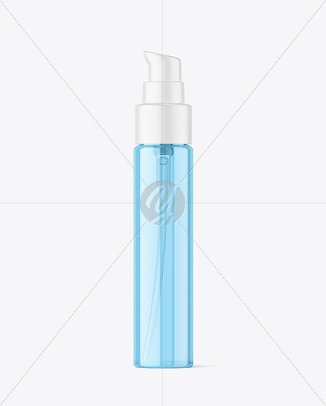 Clear Plastic Airless Bottle Mockup