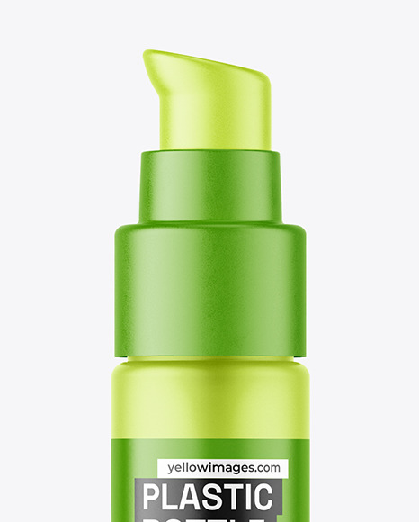Frosted Plastic Airless Bottle Mockup Frosted Plastic Airless Bottle Mockup