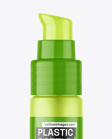 Frosted Plastic Airless Bottle Mockup Frosted Plastic Airless Bottle Mockup