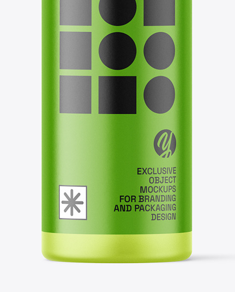 Frosted Plastic Airless Bottle Mockup Frosted Plastic Airless Bottle Mockup