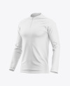 Long Sleeve Football T-Shirt Mockup - Half Side View