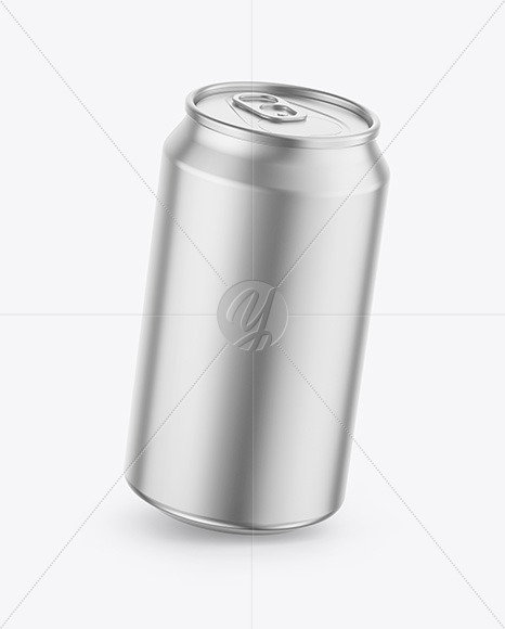 Metallic Drink Can Mockup