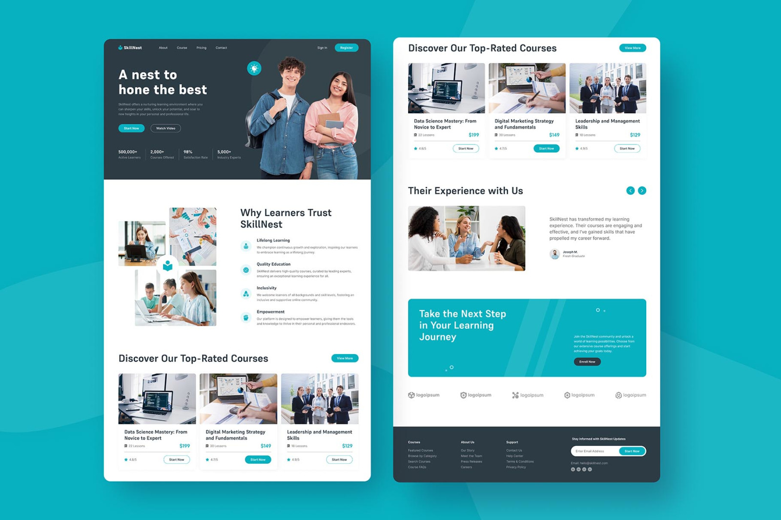 SkillNest - E-Learning Landing Page SkillNest - E-Learning Landing Page
