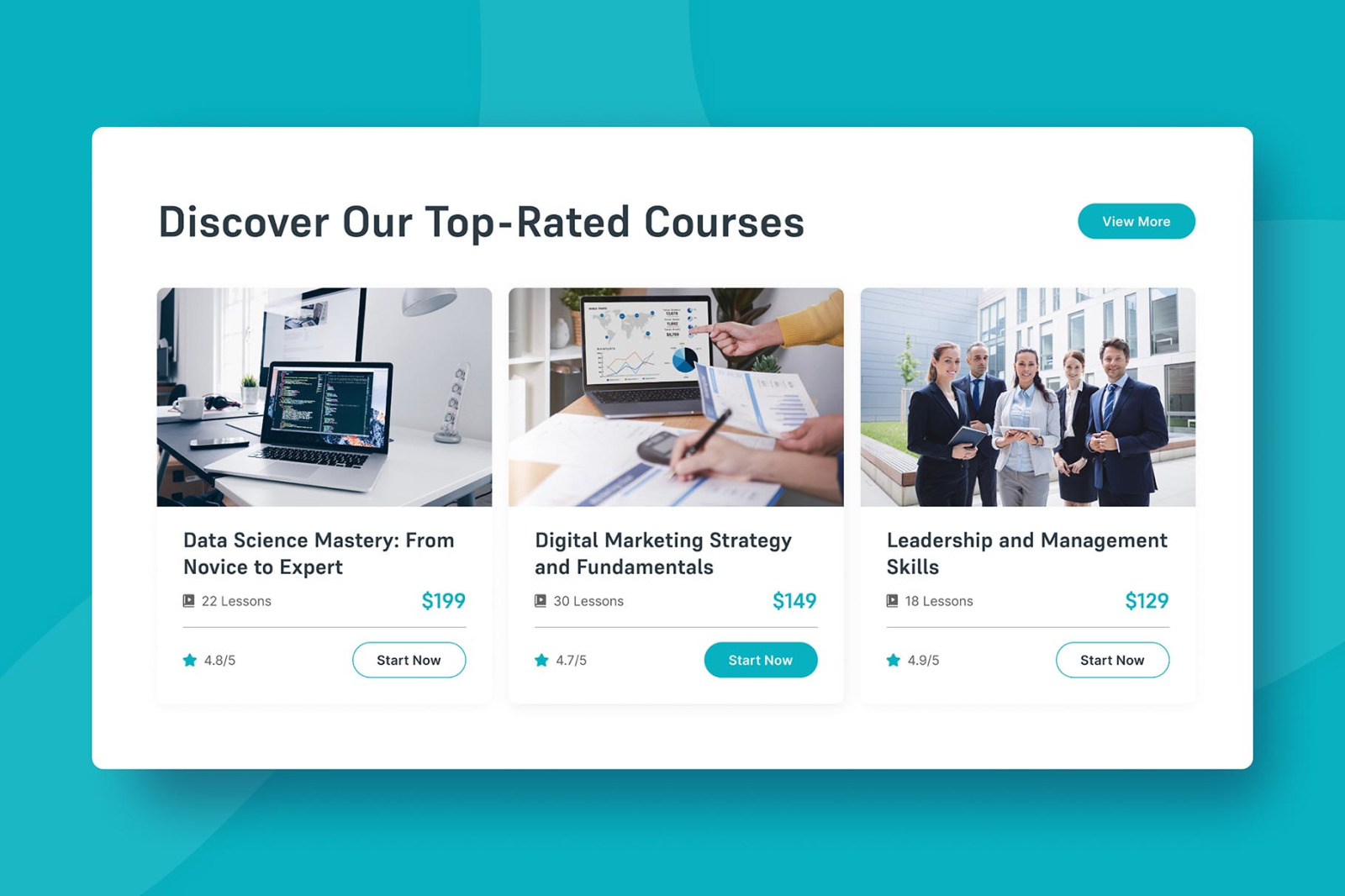 SkillNest - E-Learning Landing Page