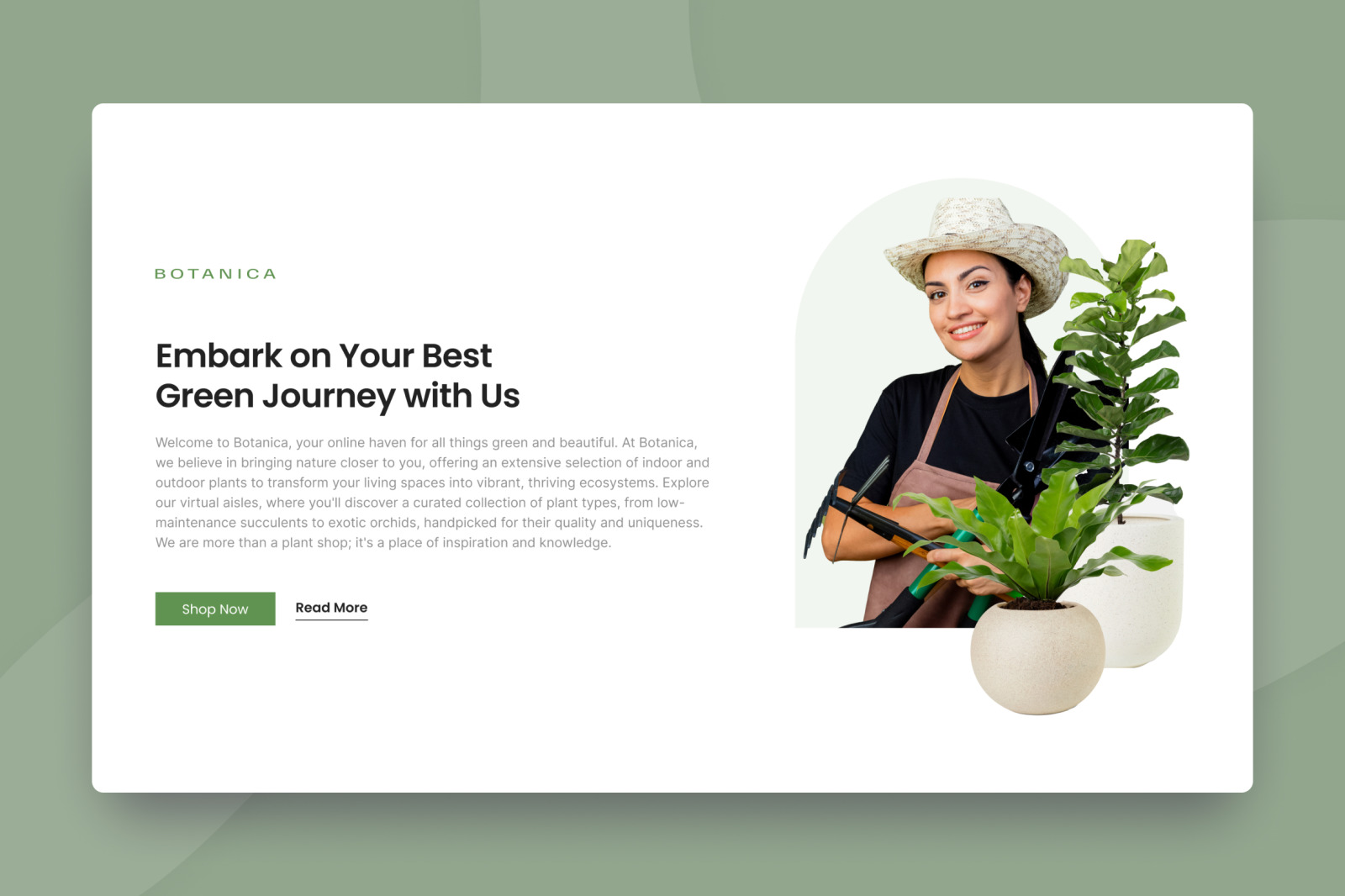 Botanica - Plant Shop Landing Page