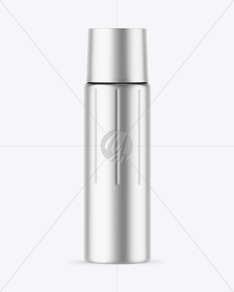 Matte Metallic Thermo Bottle Mockup