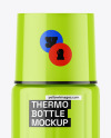 Glossy Thermo Bottle Mockup