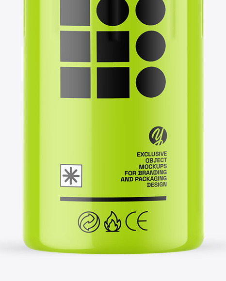 Glossy Thermo Bottle Mockup